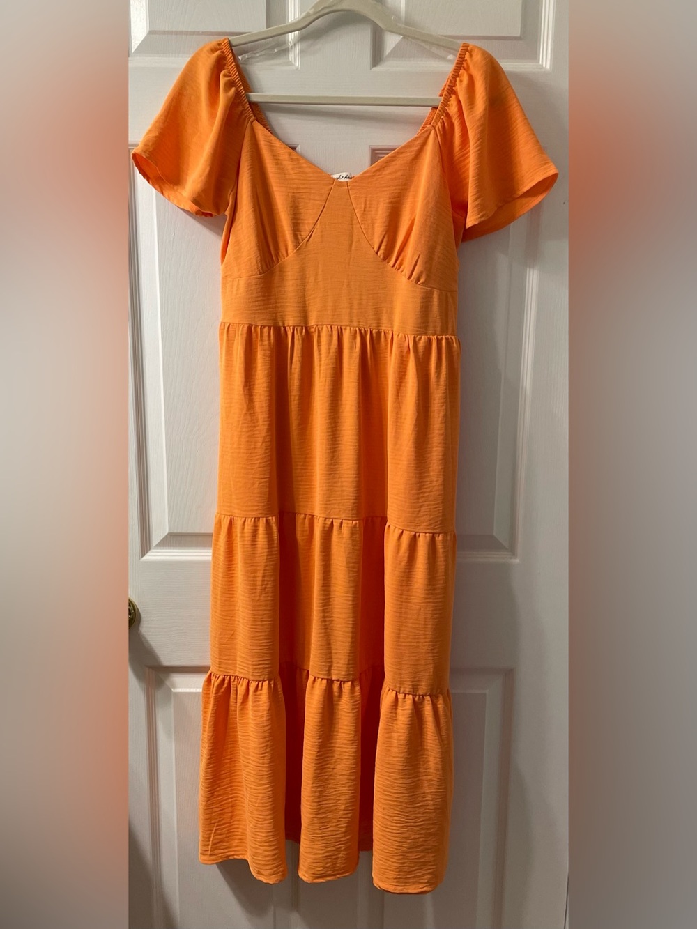 L Derek Heart Tiered Maxi Dress NWOT